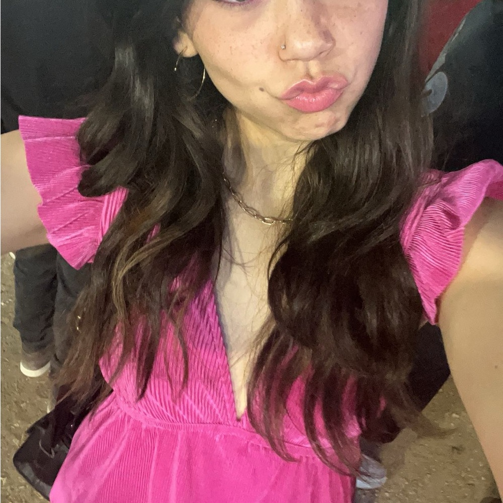 Pink Ruffled Kids Top - Picture 2 of 2